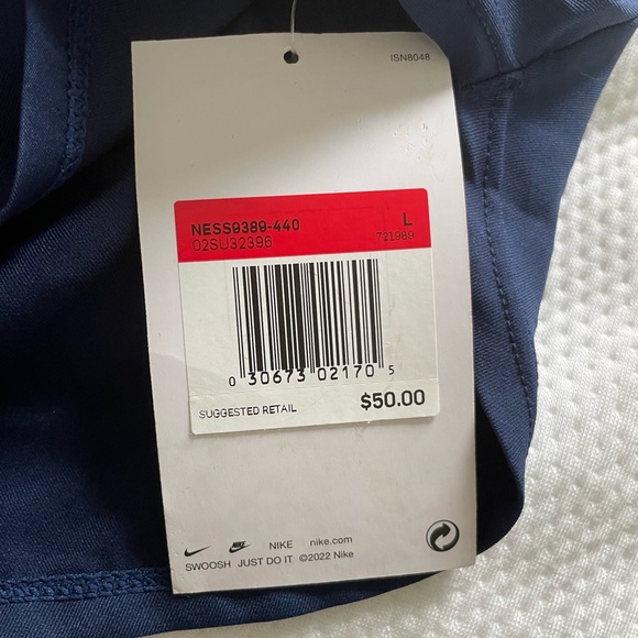 Navy Nike Swim Shorts - Picture 2 of 3